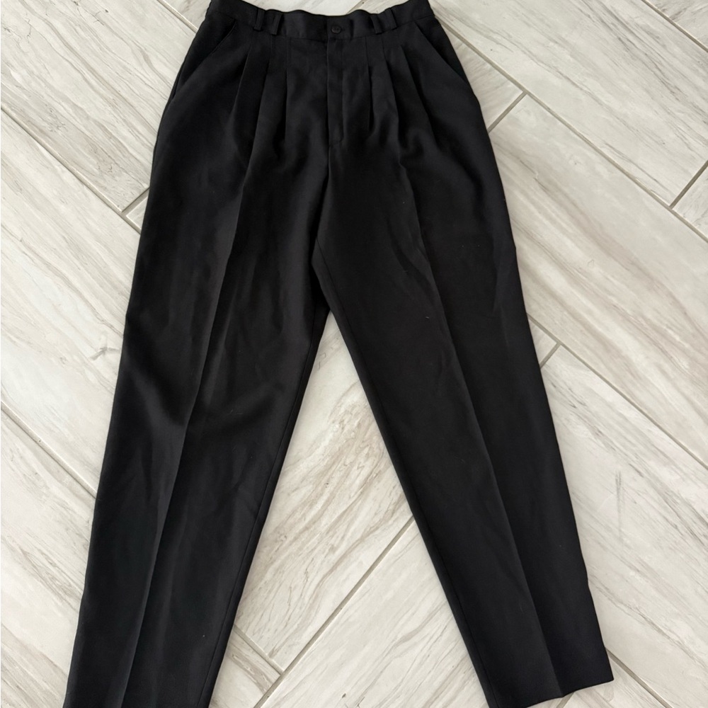 Black Pleated Dress Pants
